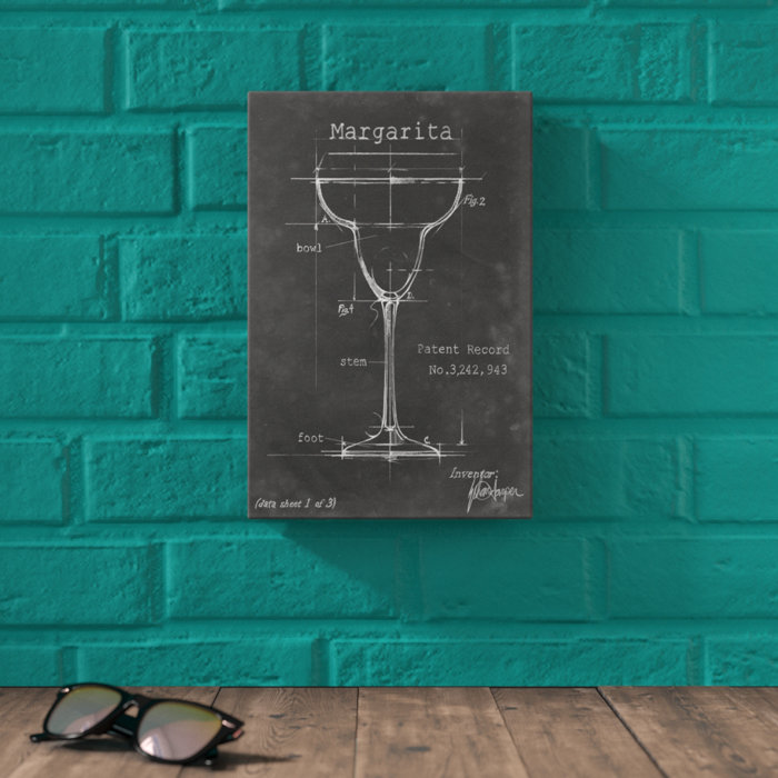 Steelside™ Barware Blueprint VI by Ethan Harper Wrapped Canvas